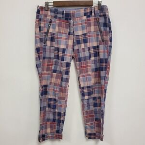 J. Crew Multicolor Plaid Ankle Pants